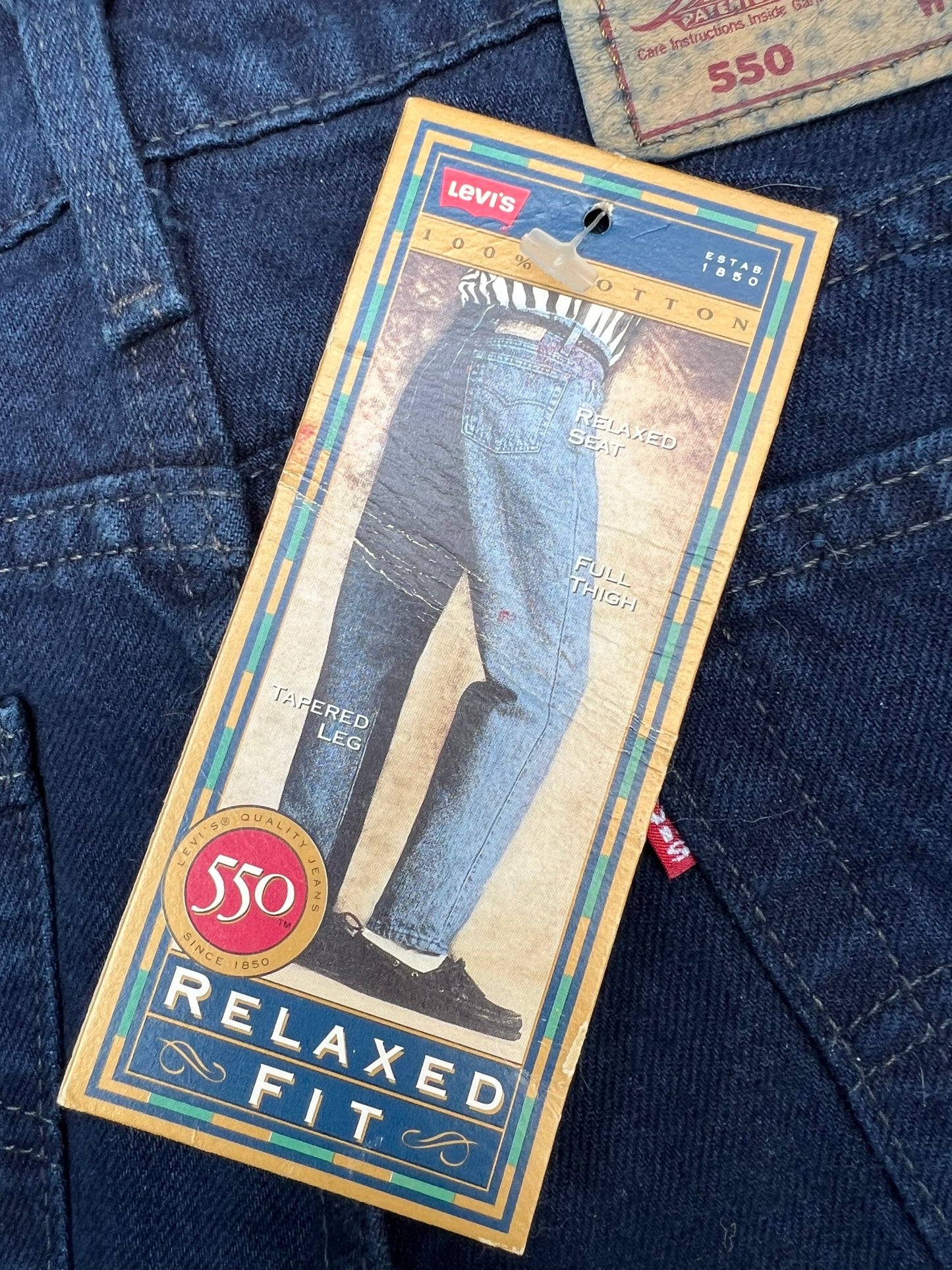 1991 Levi’s 550 Jeans (36x32) (New With Tags)