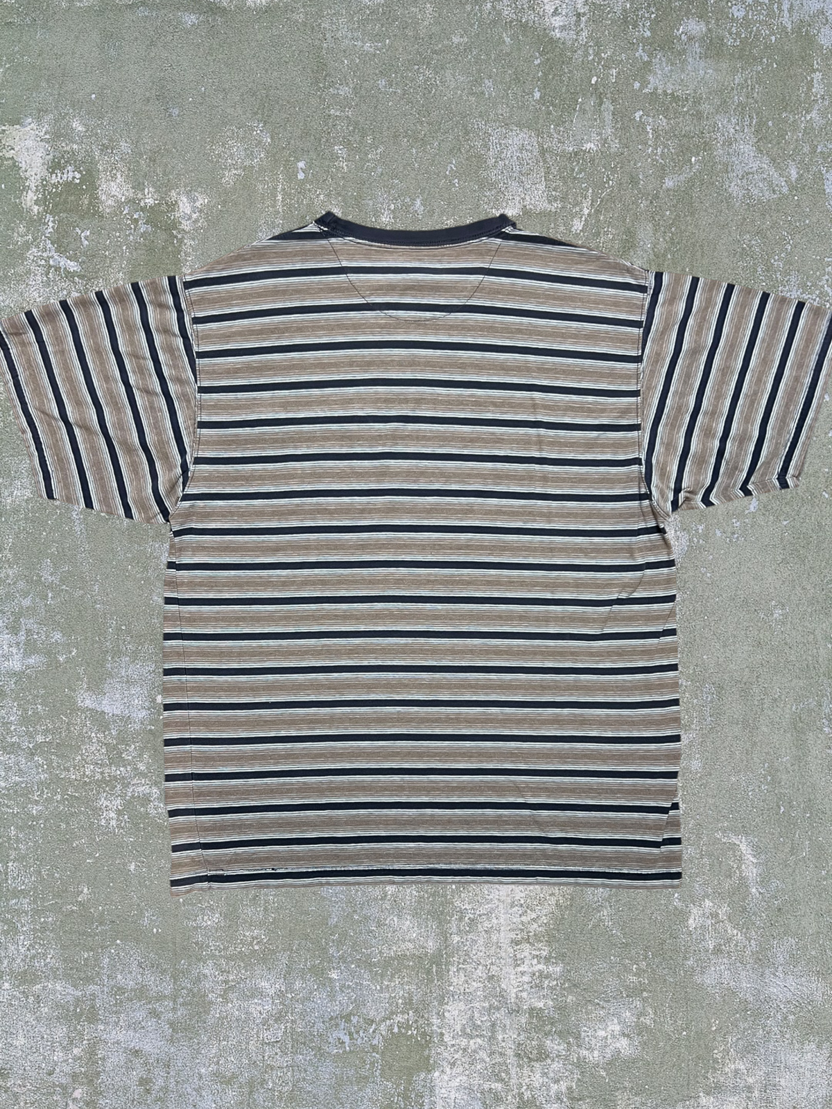 ‘90s Chaps Ralph Lauren Striped Pocket Tee (XL)