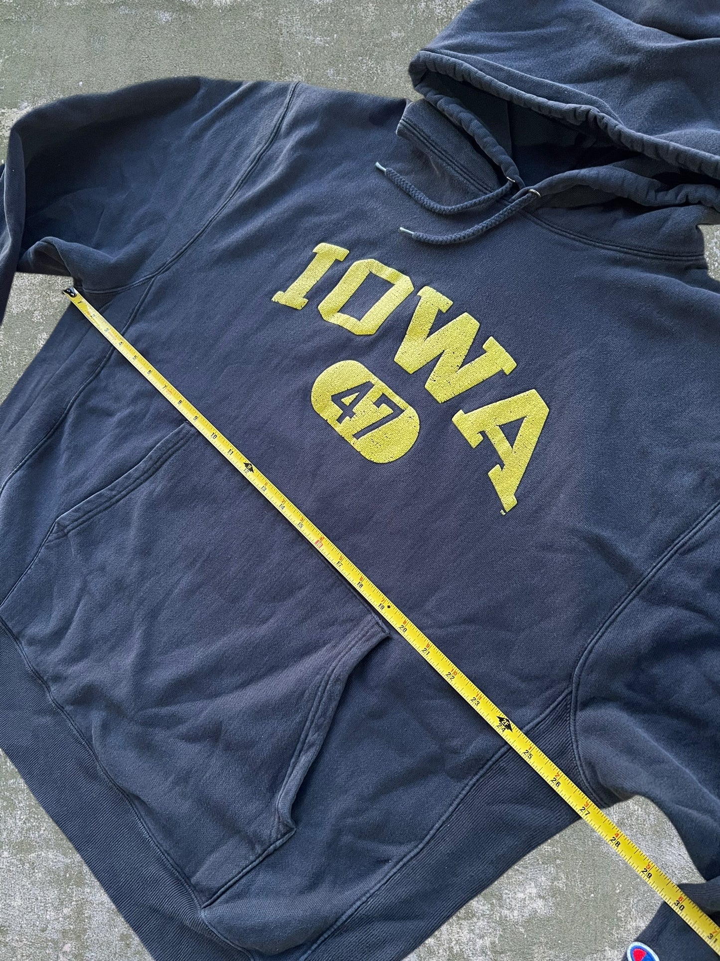 Early-2000s Champion University of Iowa Reverse Weave Crewneck (XL)