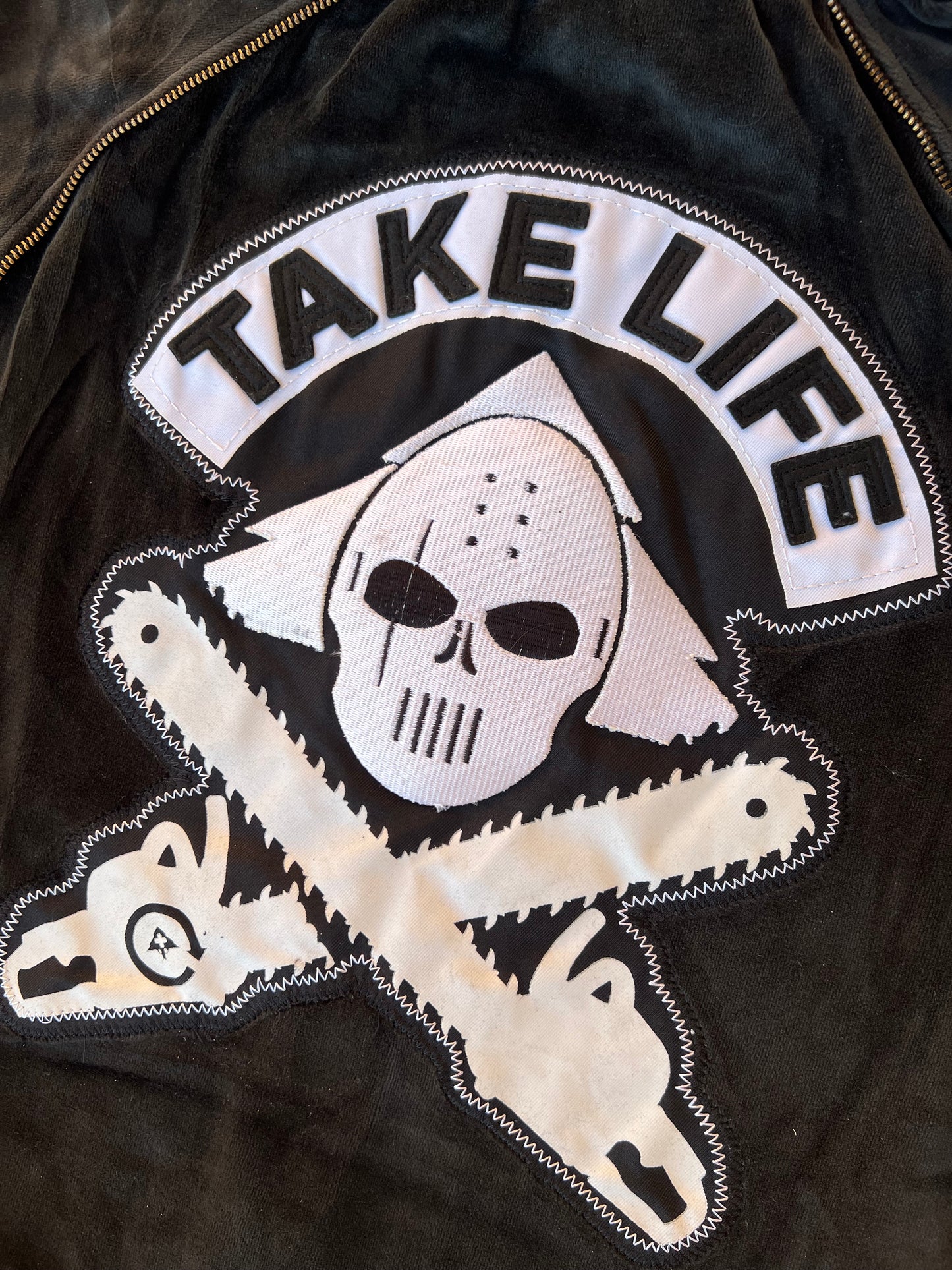 Early-2000s LRG “Take Life” Velour Jacket (L) (New With Tags)