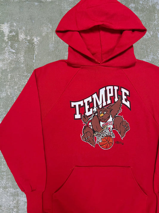 1988 Temple University Owls Basketball Hoodie (S)