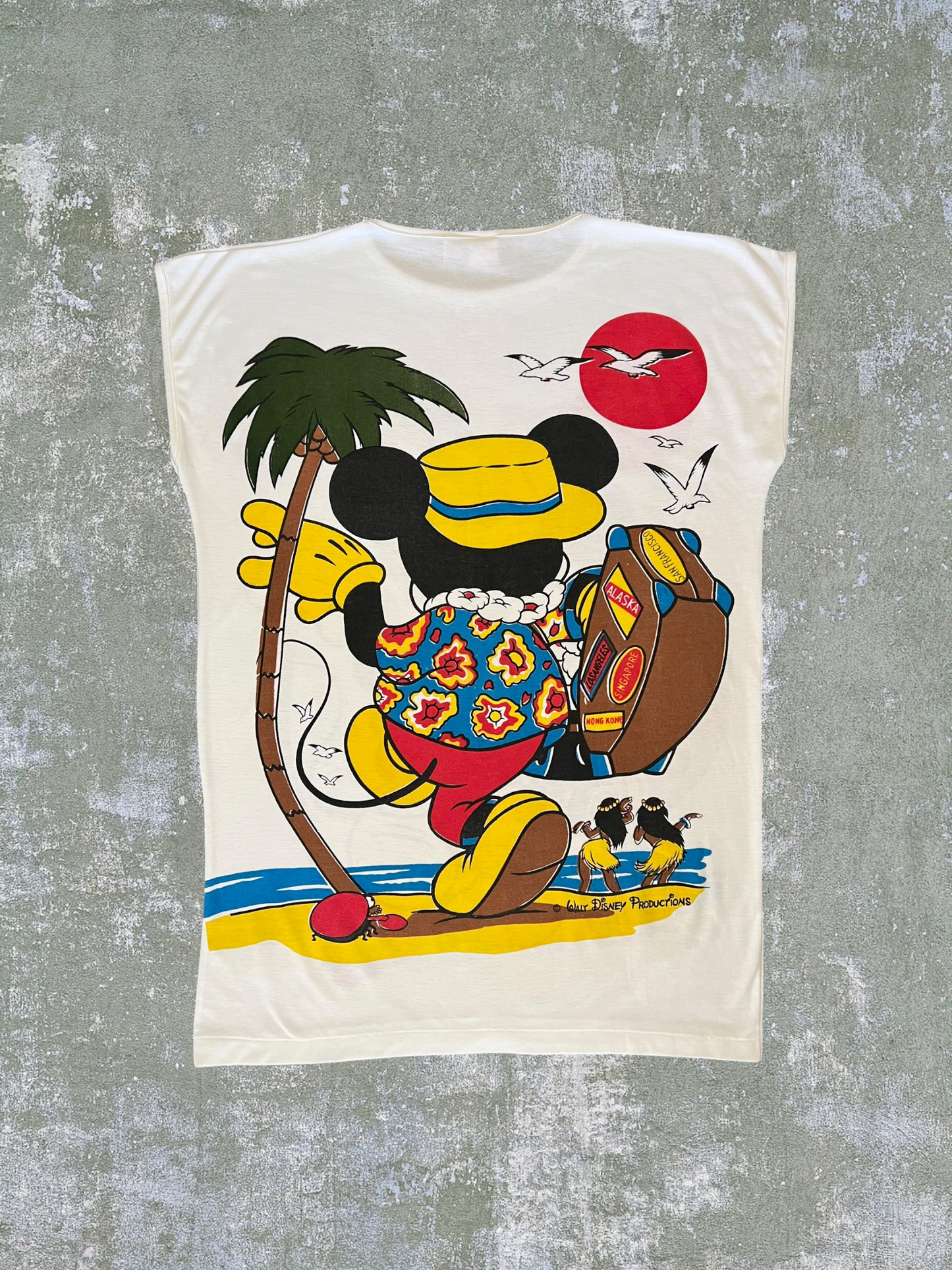 ‘90s Mickey Mouse Beach Coverup Tank Top (XL)