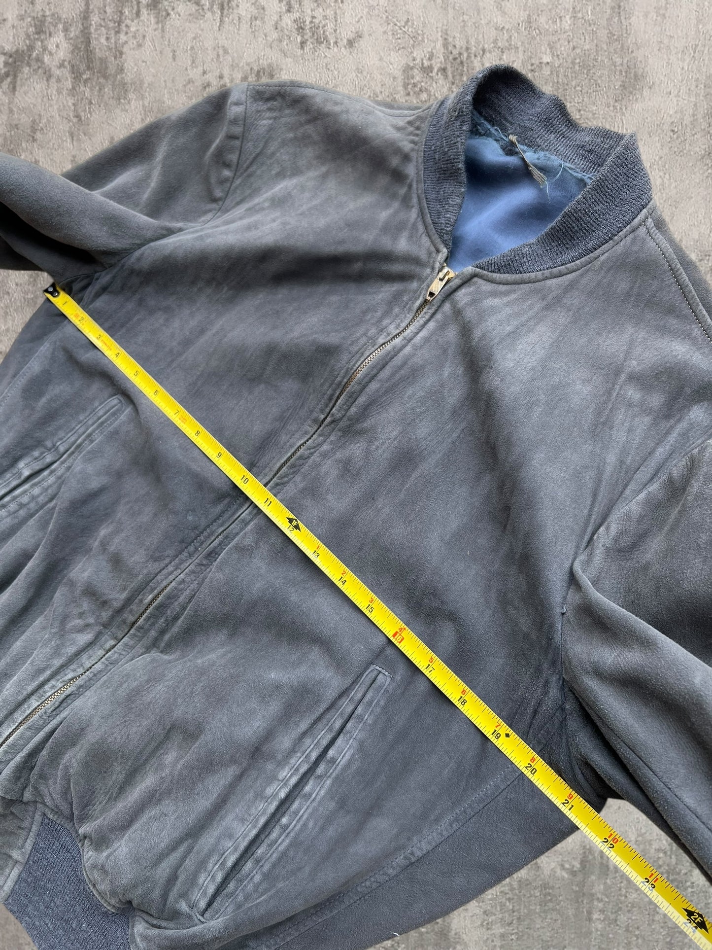 ‘60s Suede Bomber Jacket (S)