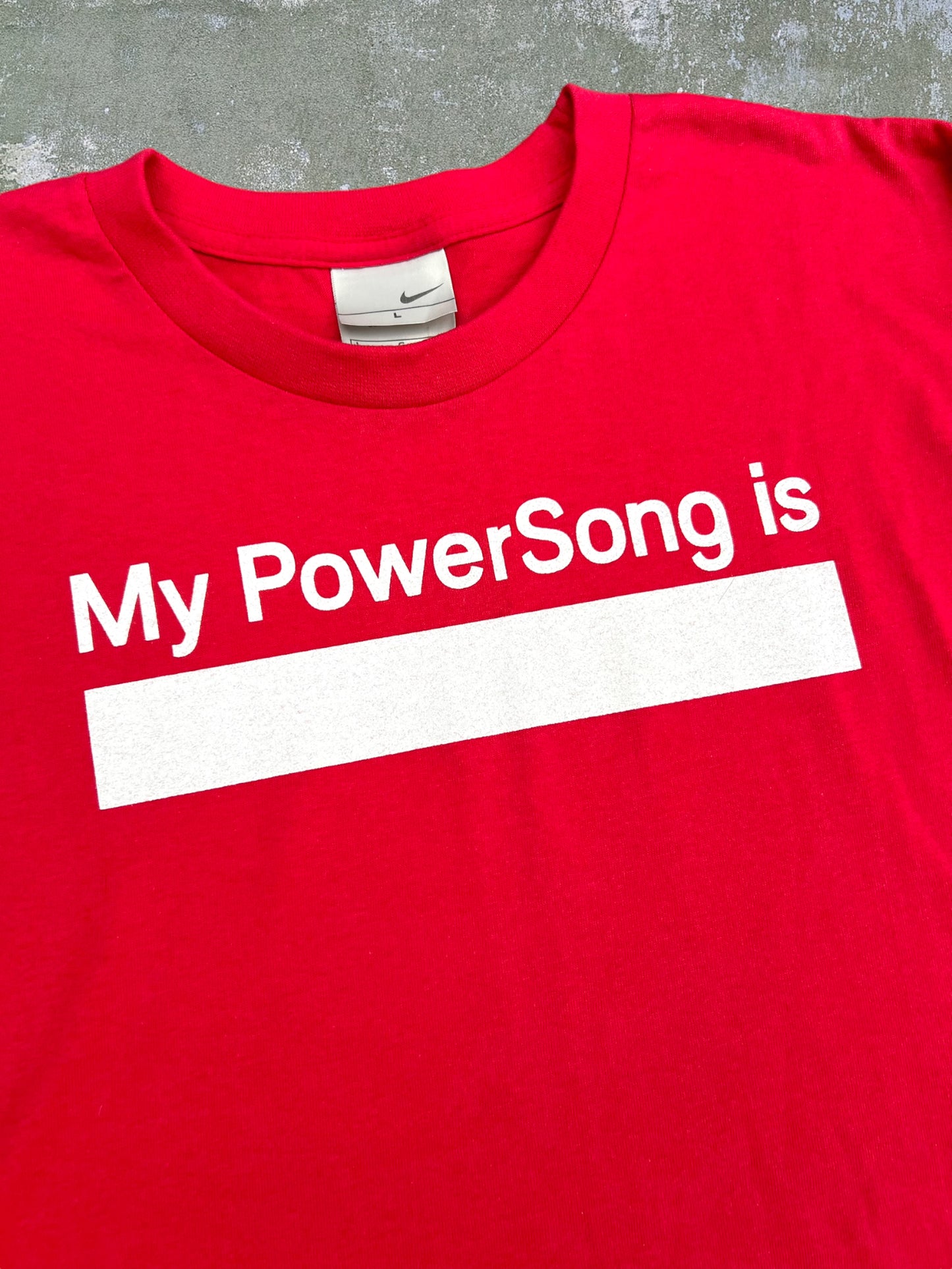 Early-2000s Nike/Apple “My PowerSong Is” Tee (XL)