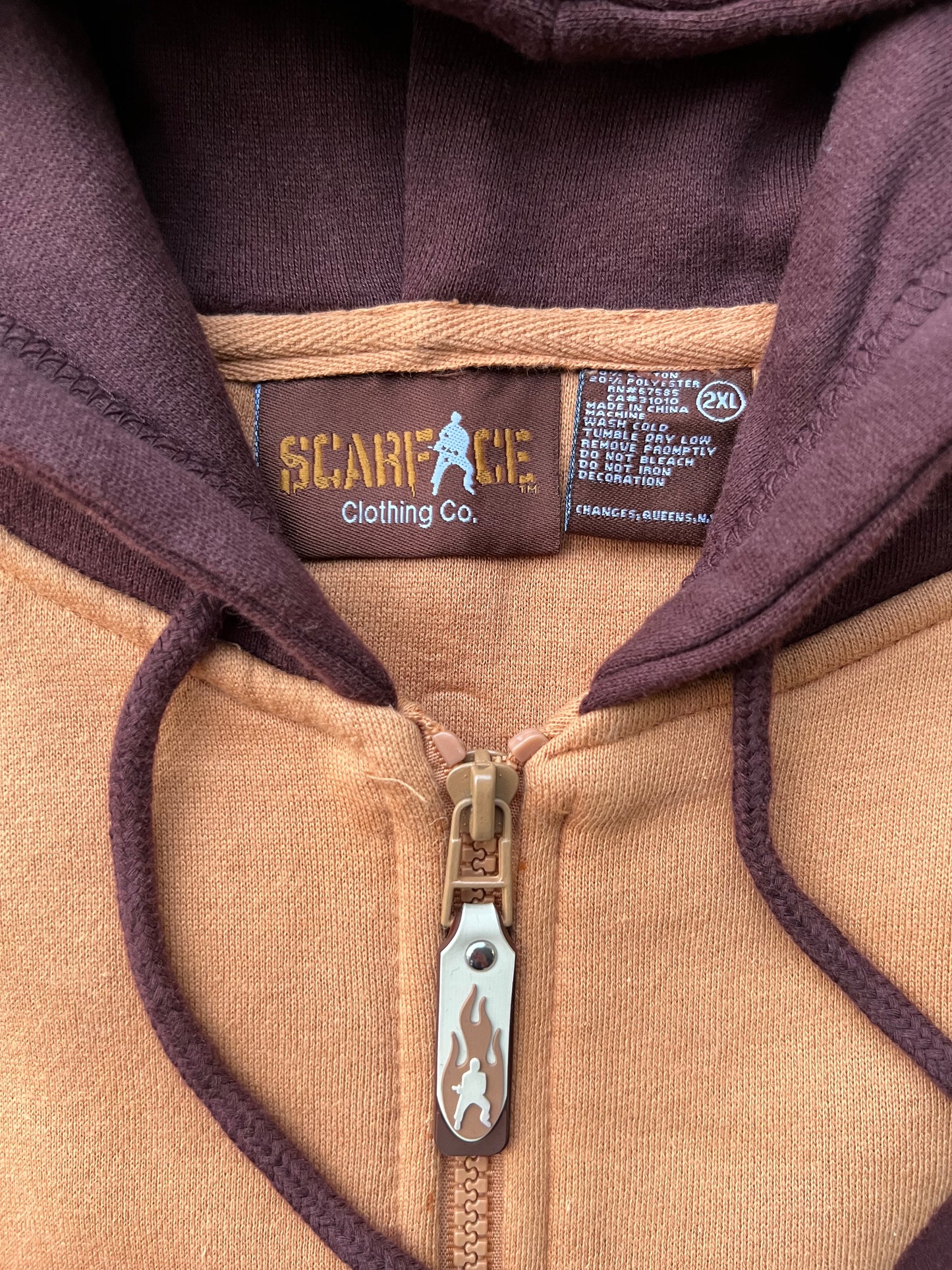 Early-2000s Scarface Clothing Co Zip Hoodie (XXL)