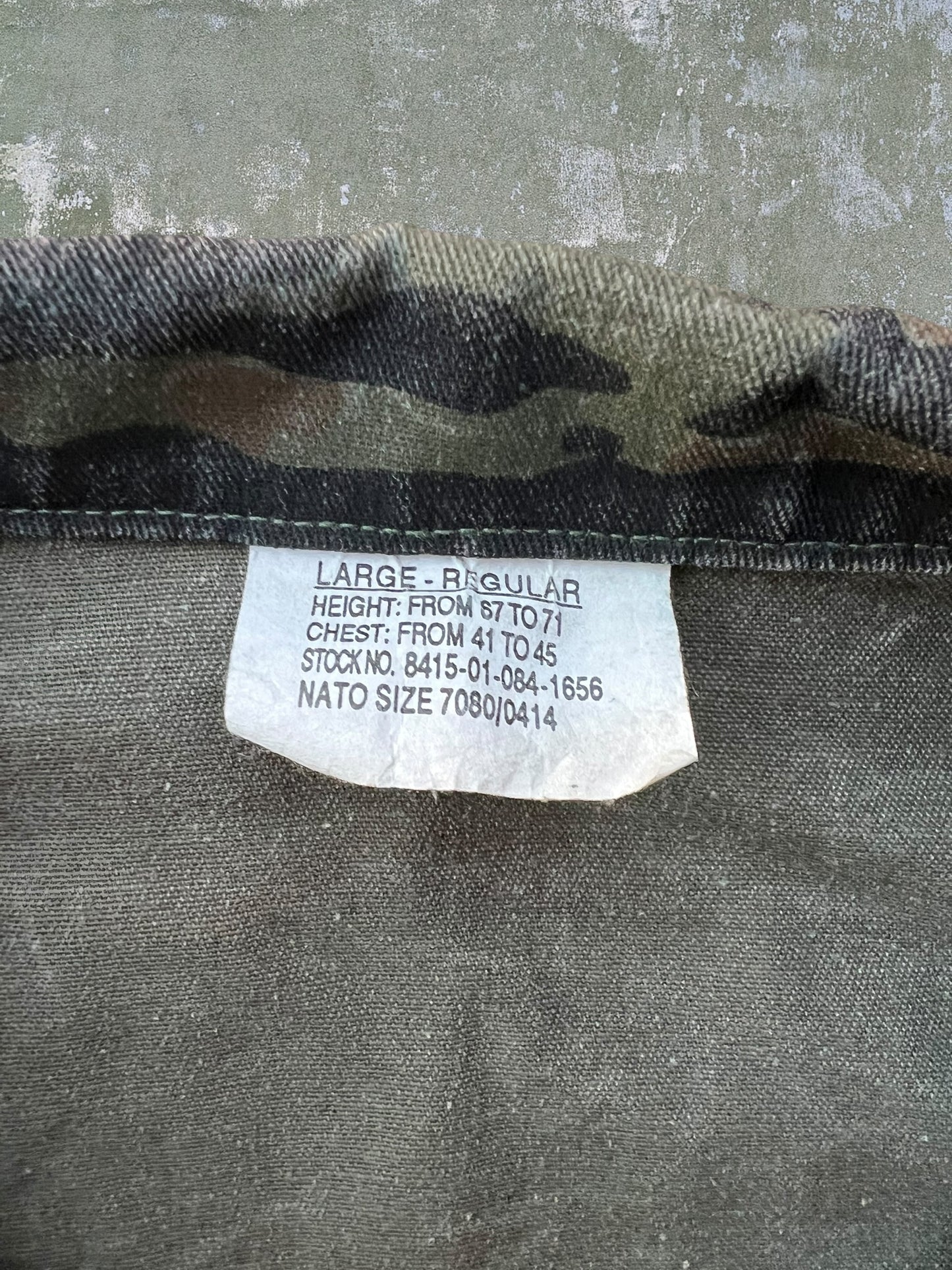 Early-90s US Military Tiger Camo Overshirt (XL)