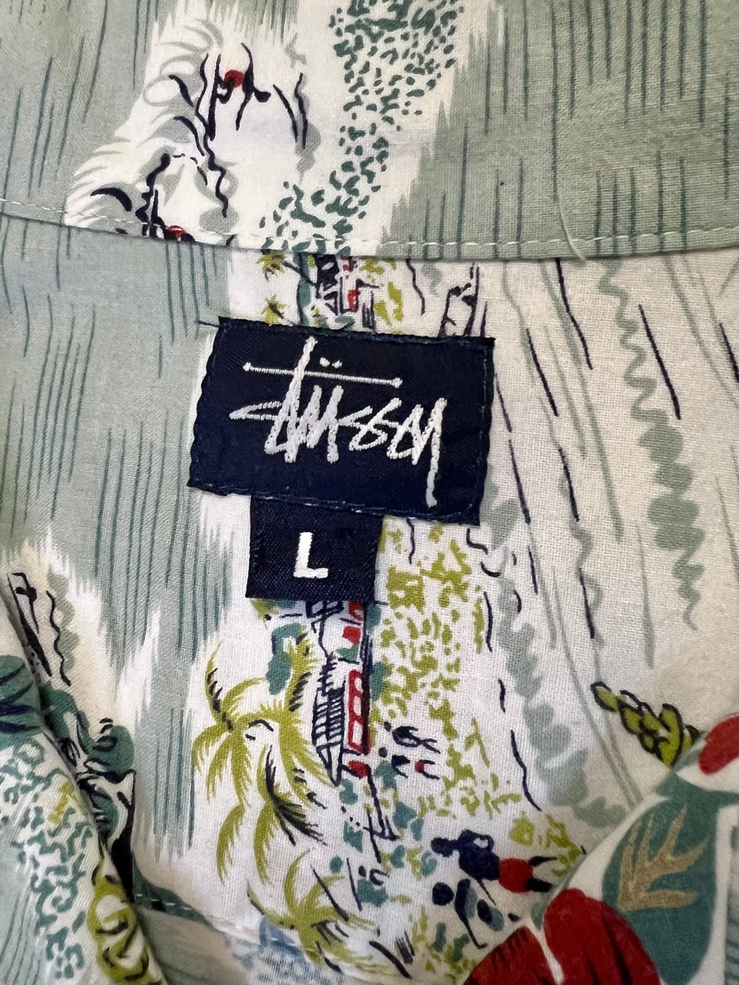 ‘90s Stüssy Hawaiian Shirt (XL)