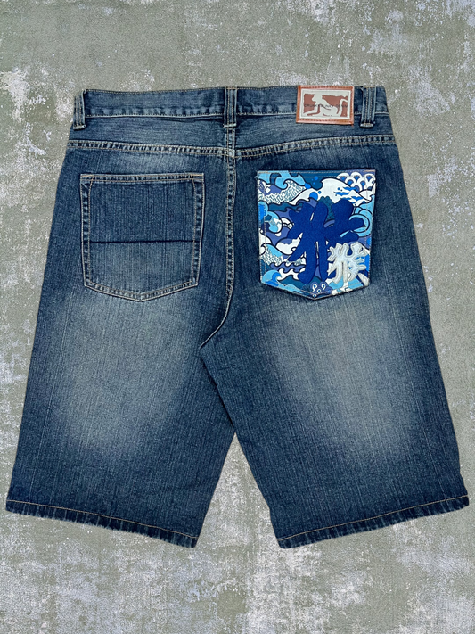 Early-2000s Drunknmunky Jean Shorts (36)
