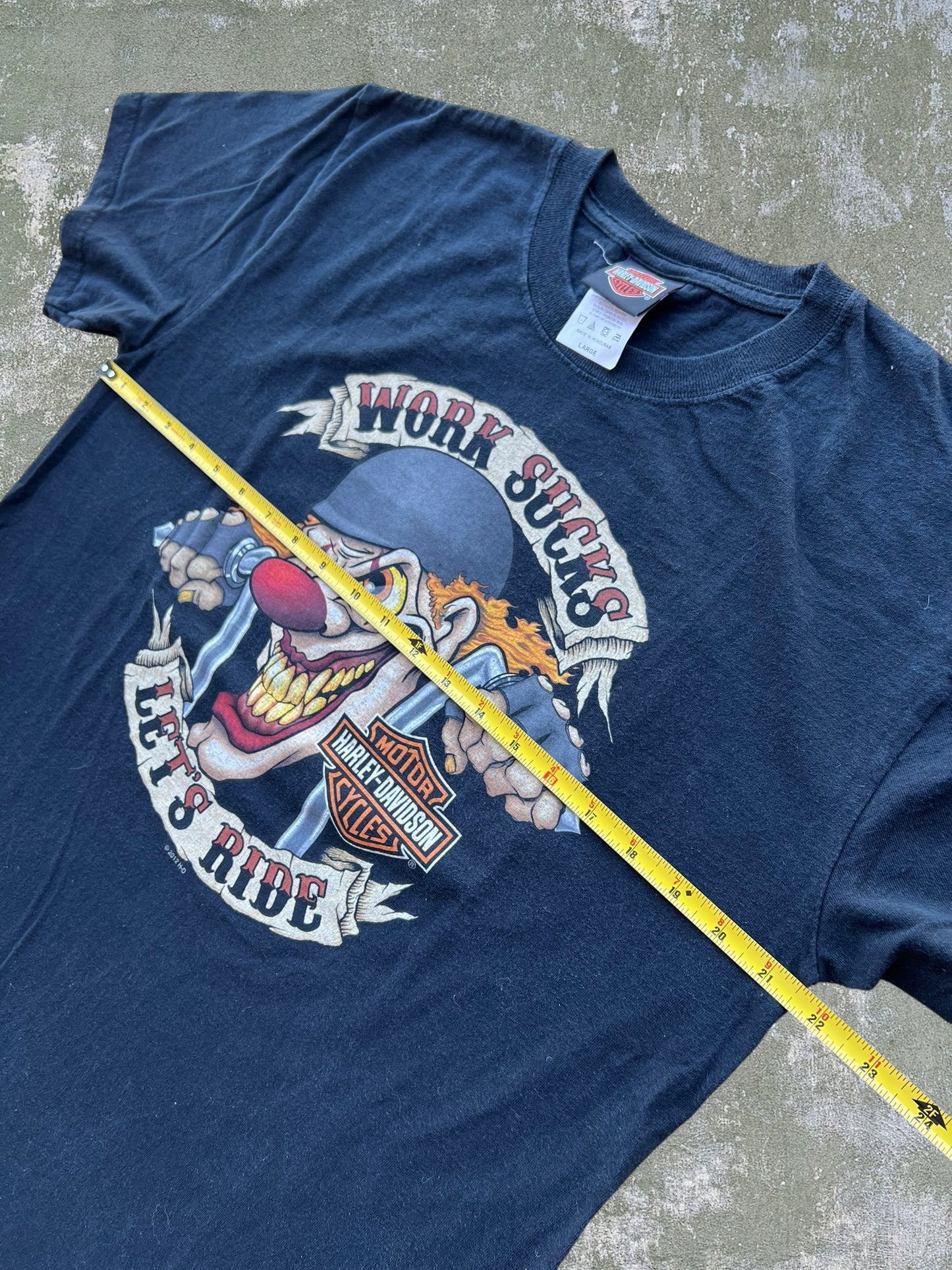 2012 Harley Davidson “Work Sucks” Tee (L)