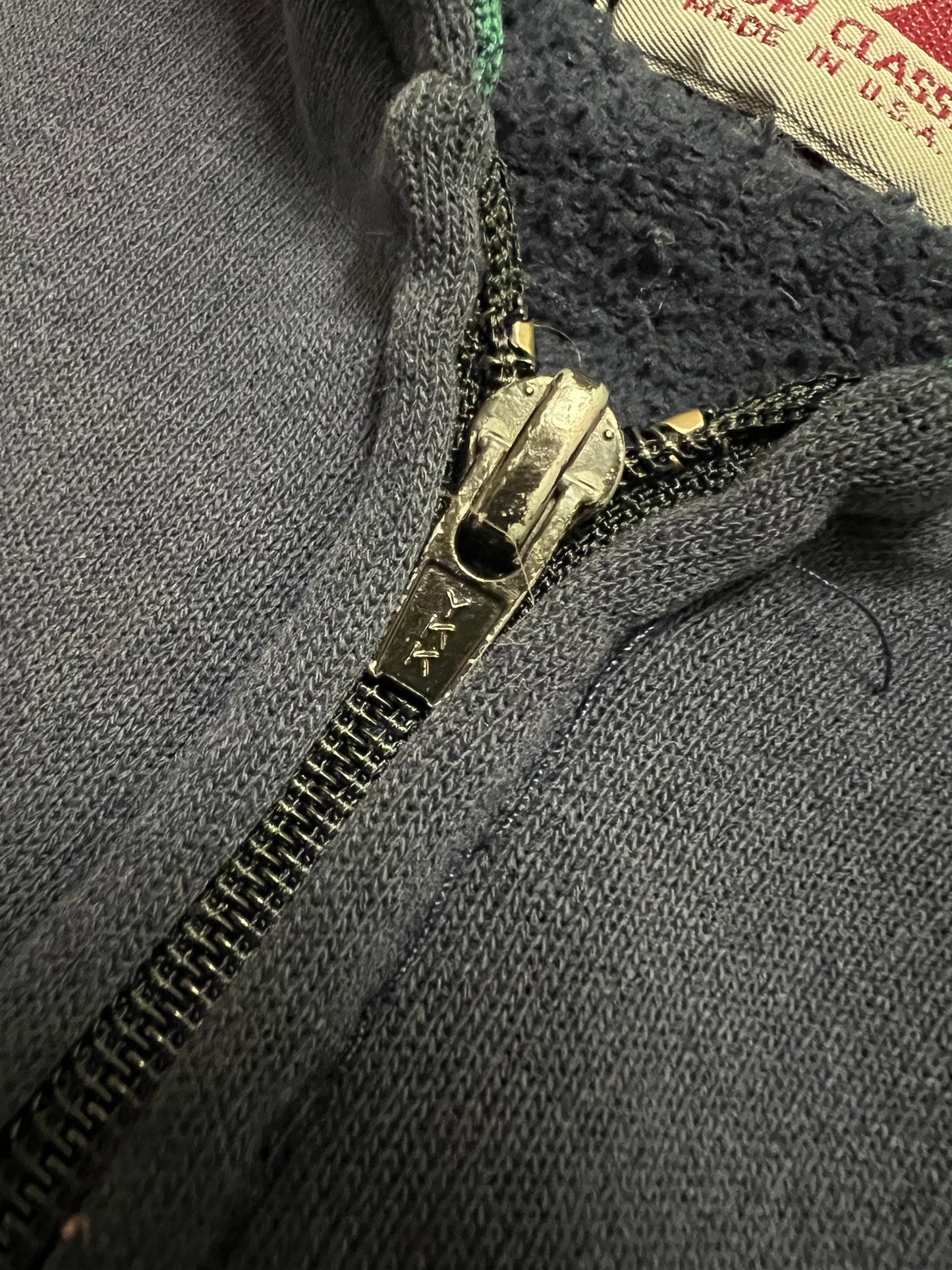 ‘80s Two Tone Zip Hoodie (L)