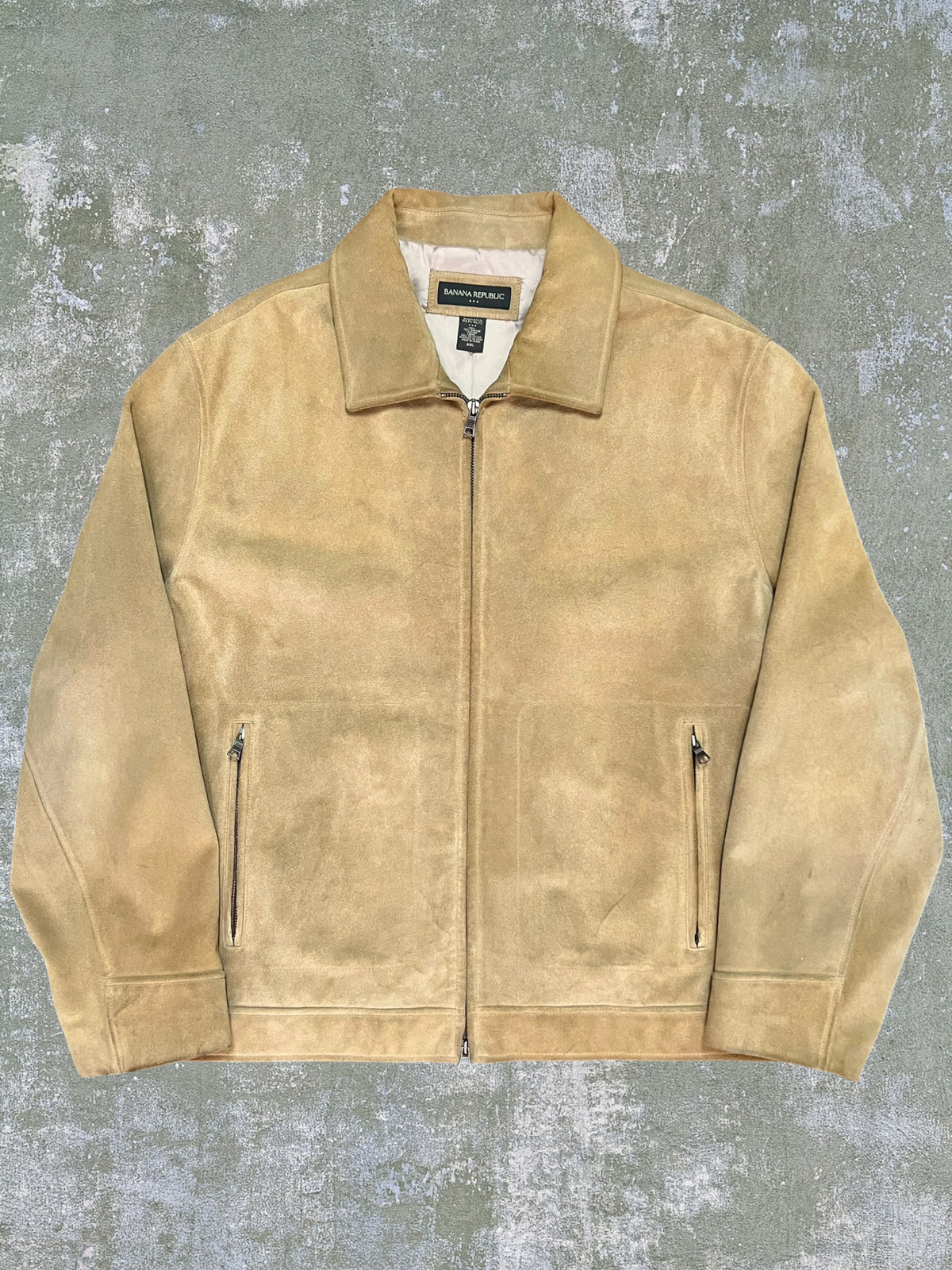 Early-2000s Banana Republic Suede Jacket (XXL)