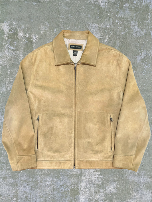 Early-2000s Banana Republic Suede Jacket (XXL)