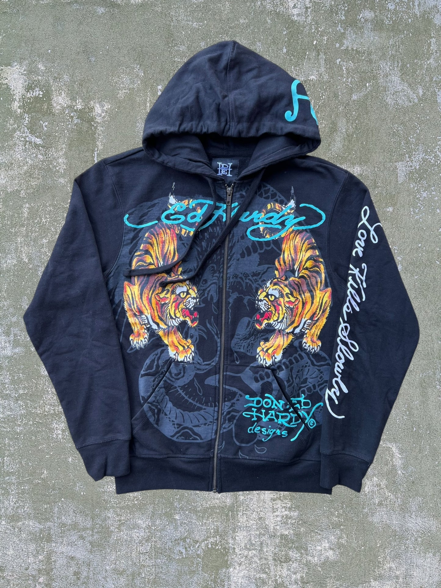 Ed Hardy Tiger Zip Hoodie (S)