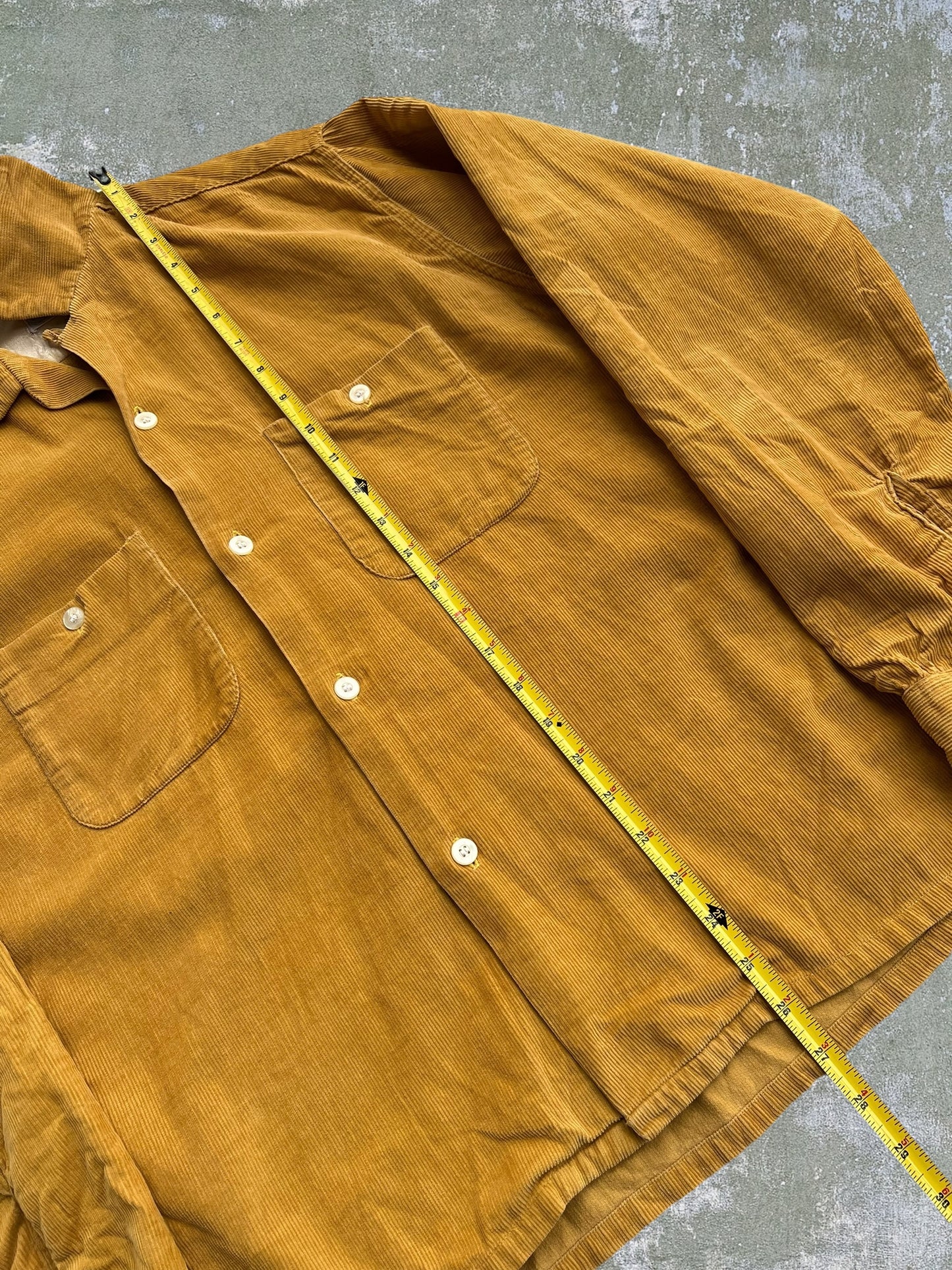 '50s Corduroy Loop Collar Shirt (M)