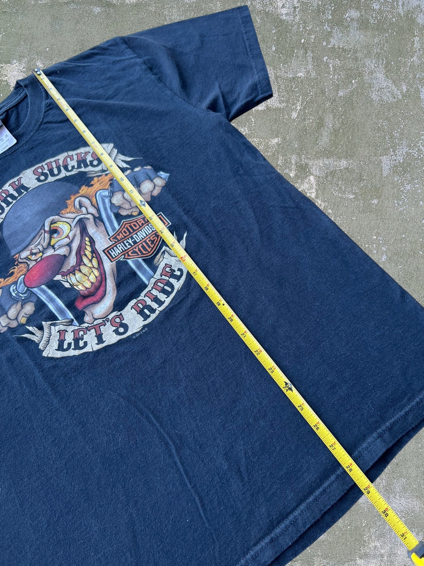 2012 Harley Davidson “Work Sucks” Tee (L)