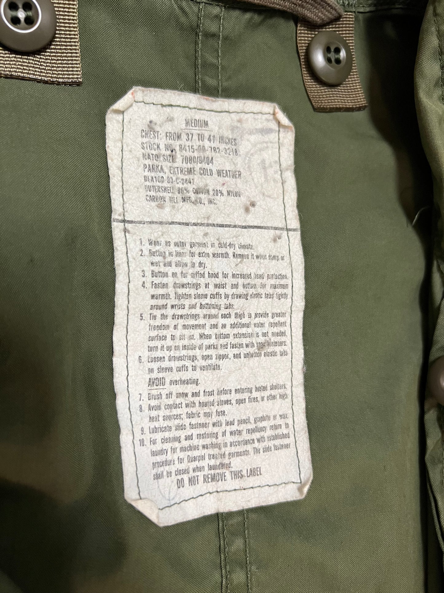 ‘80s US Military M-65 Fishtail Parka (M)