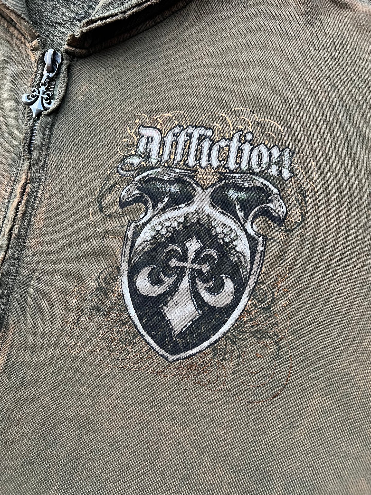 Early-2000s Affliction Zip Hoodie (XXL) (New With Tags)