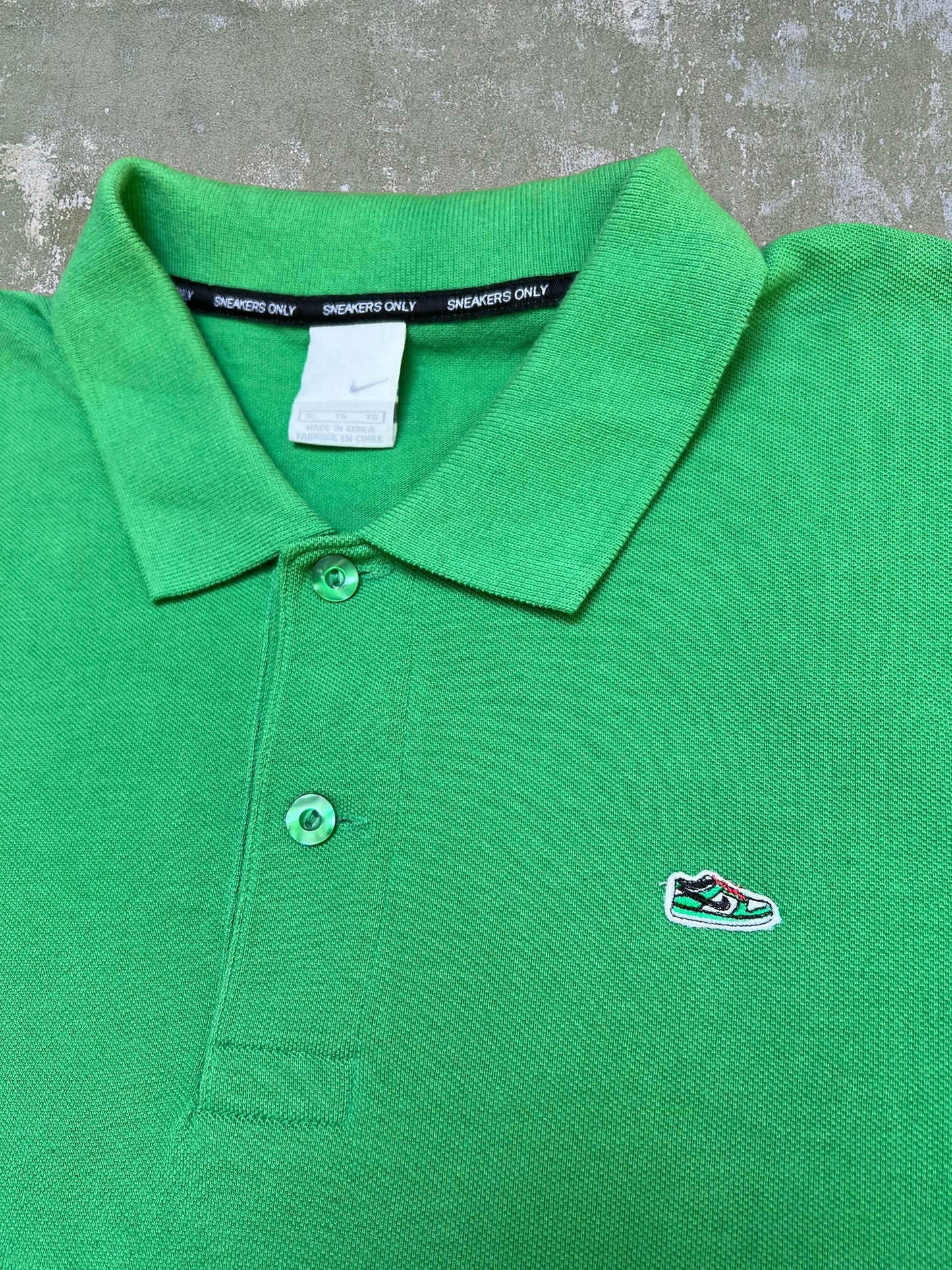 Early-2000s Nike SB Dunk Heineken Polo Shirt (XL)