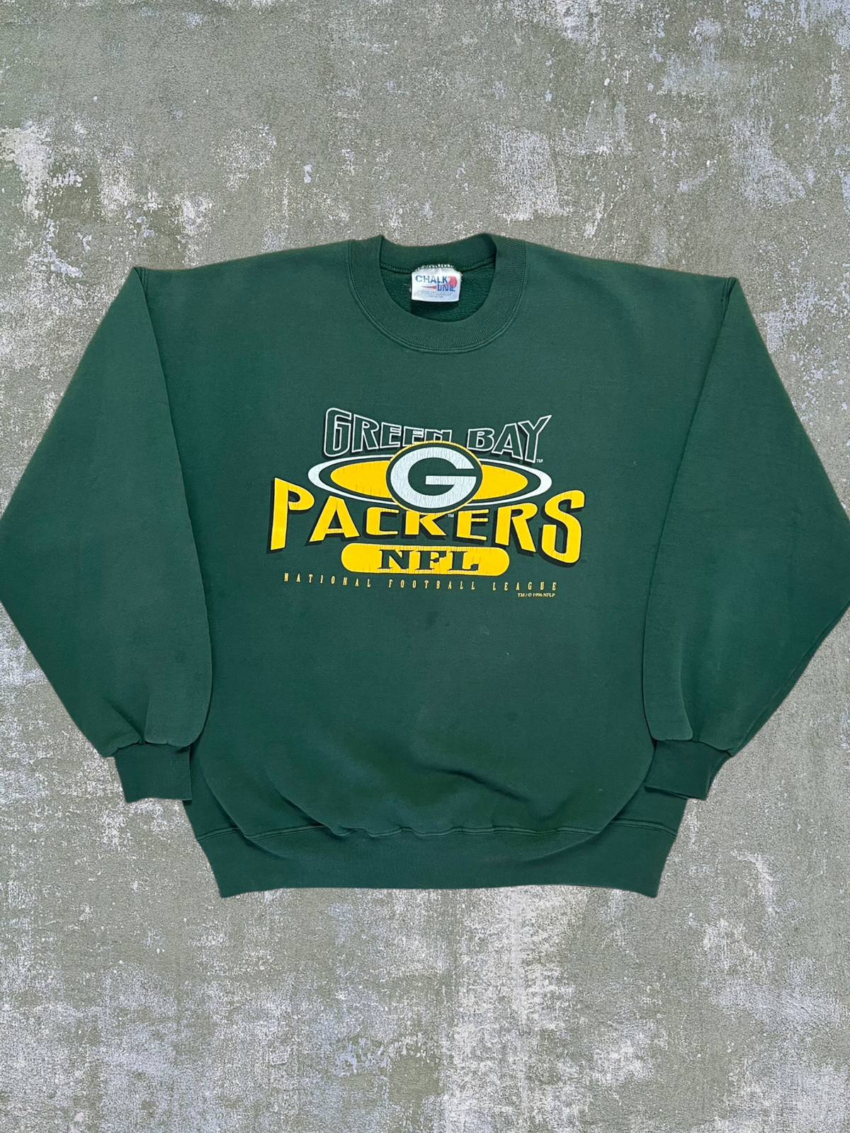 1996 Chalkline Green Bay Packers Crewneck (XL)