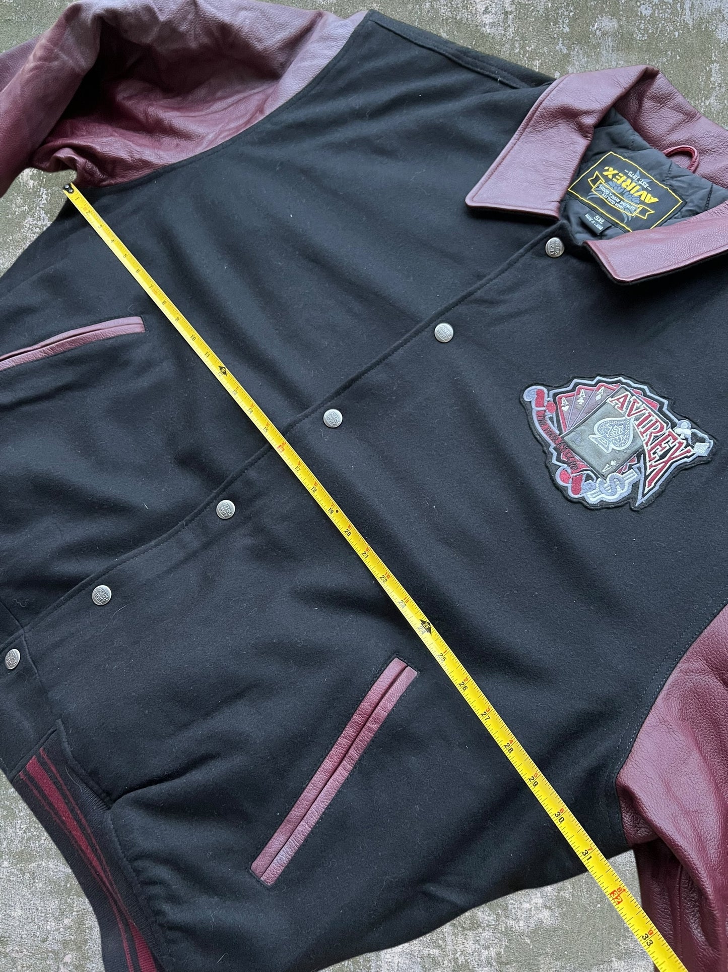 Early-2000s Avirex King Casino Leather Jacket (5XL) (New With Tags)