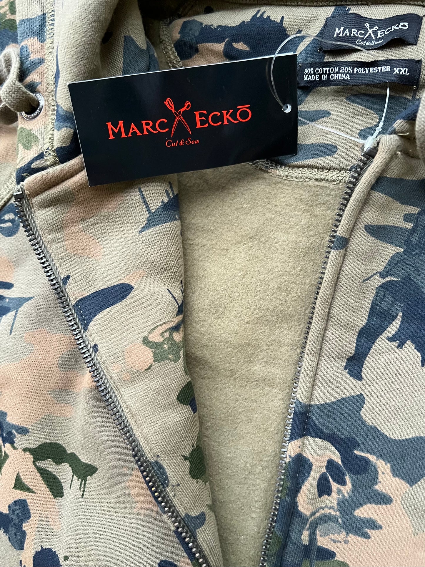 Early-2000s Marc Ecko Cut & Sew Zip Hoodie (XXL) (New With Tags)