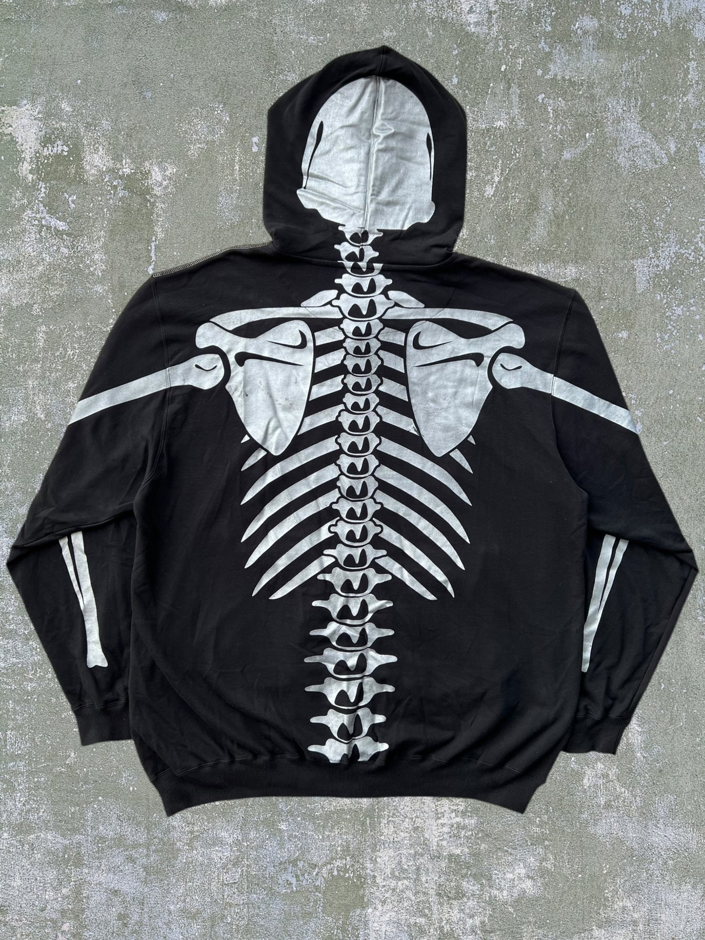 Early-2000s Pepe Jeans Skeleton Zip Hoodie (4XL) (New With Tags)