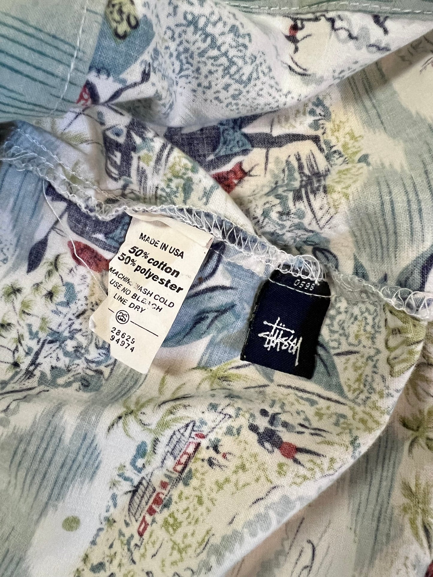 ‘90s Stüssy Hawaiian Shirt (XL)