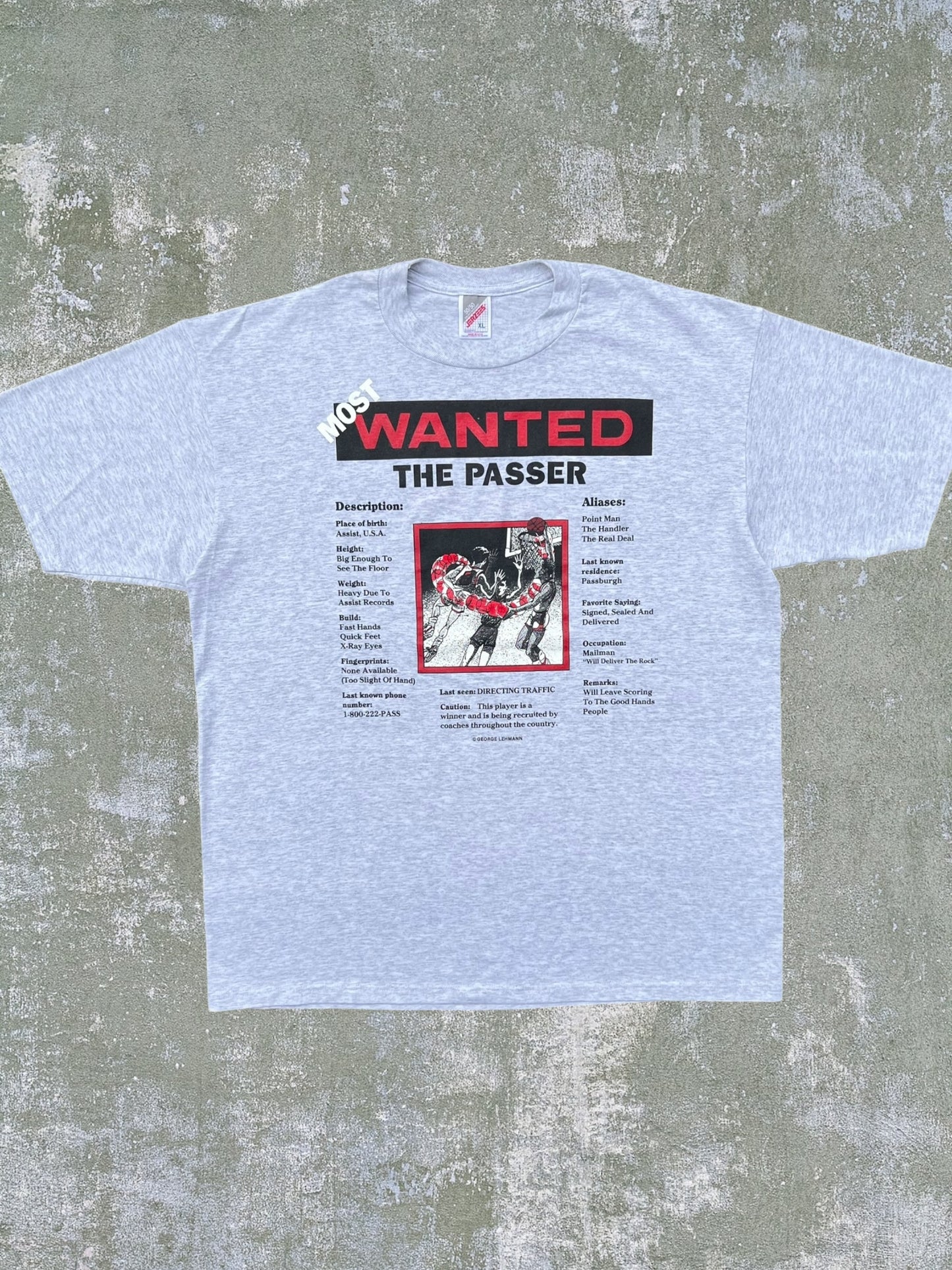 ‘90s “The Passer” Basketball Tee (XL)