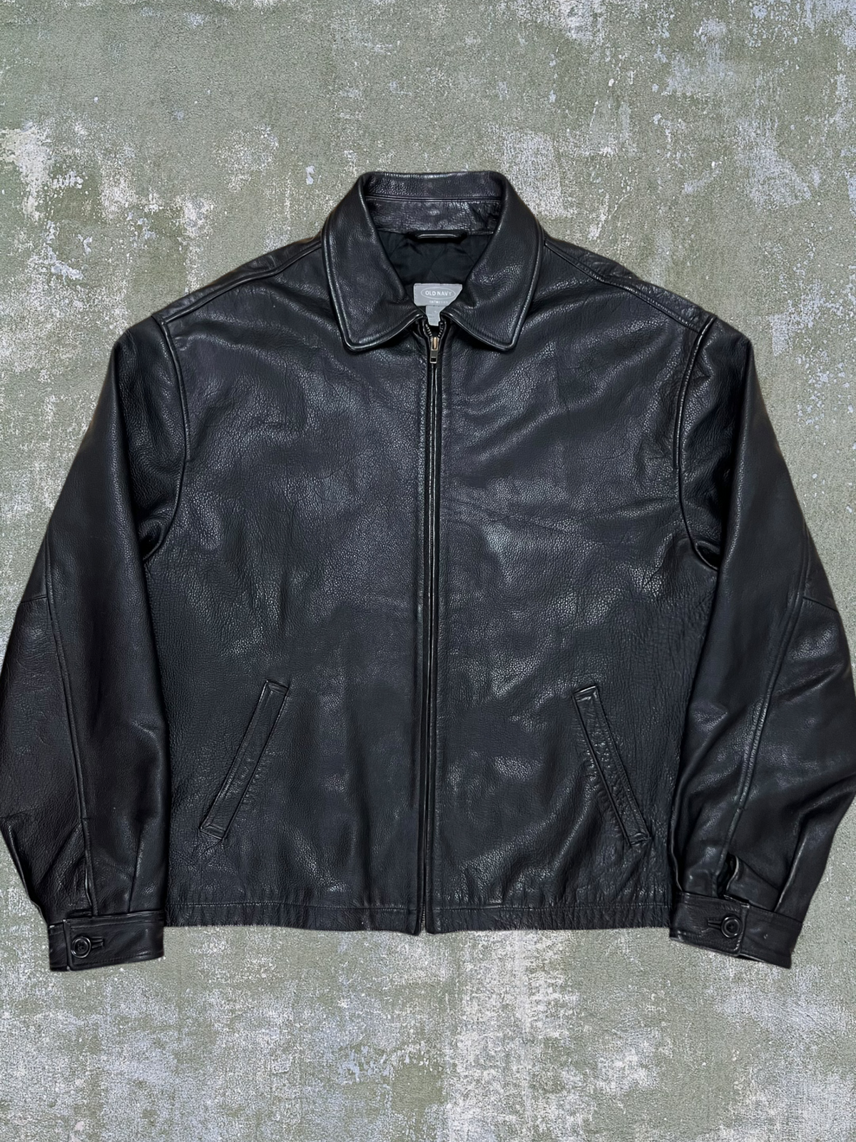 Early-2000s Old Navy Leather Jacket (XL)