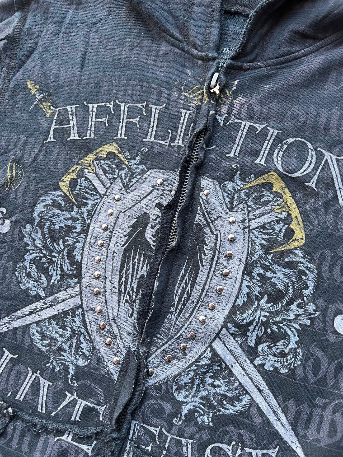 Early-2000s Affliction Zip Hoodie (M) (New With Tags)