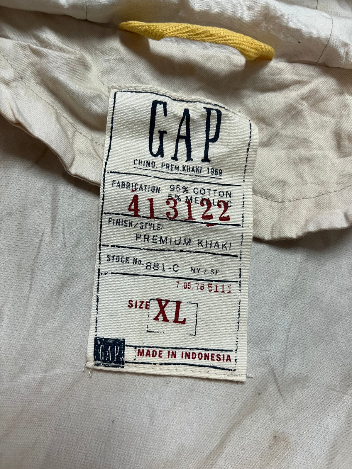 2007 Gap Cotton Jacket (XL)
