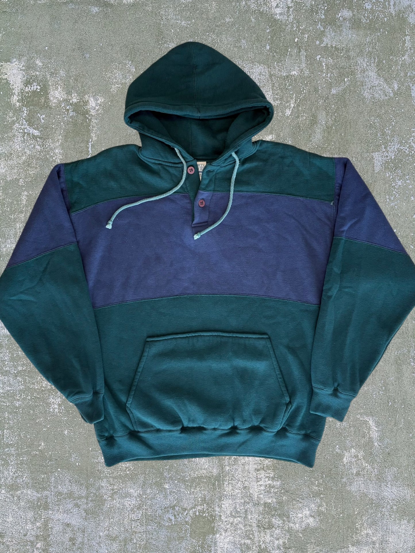 ‘90s Two Tone Thermal Lined Hoodie (L)