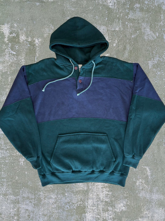 ‘90s Two Tone Thermal Lined Hoodie (L)