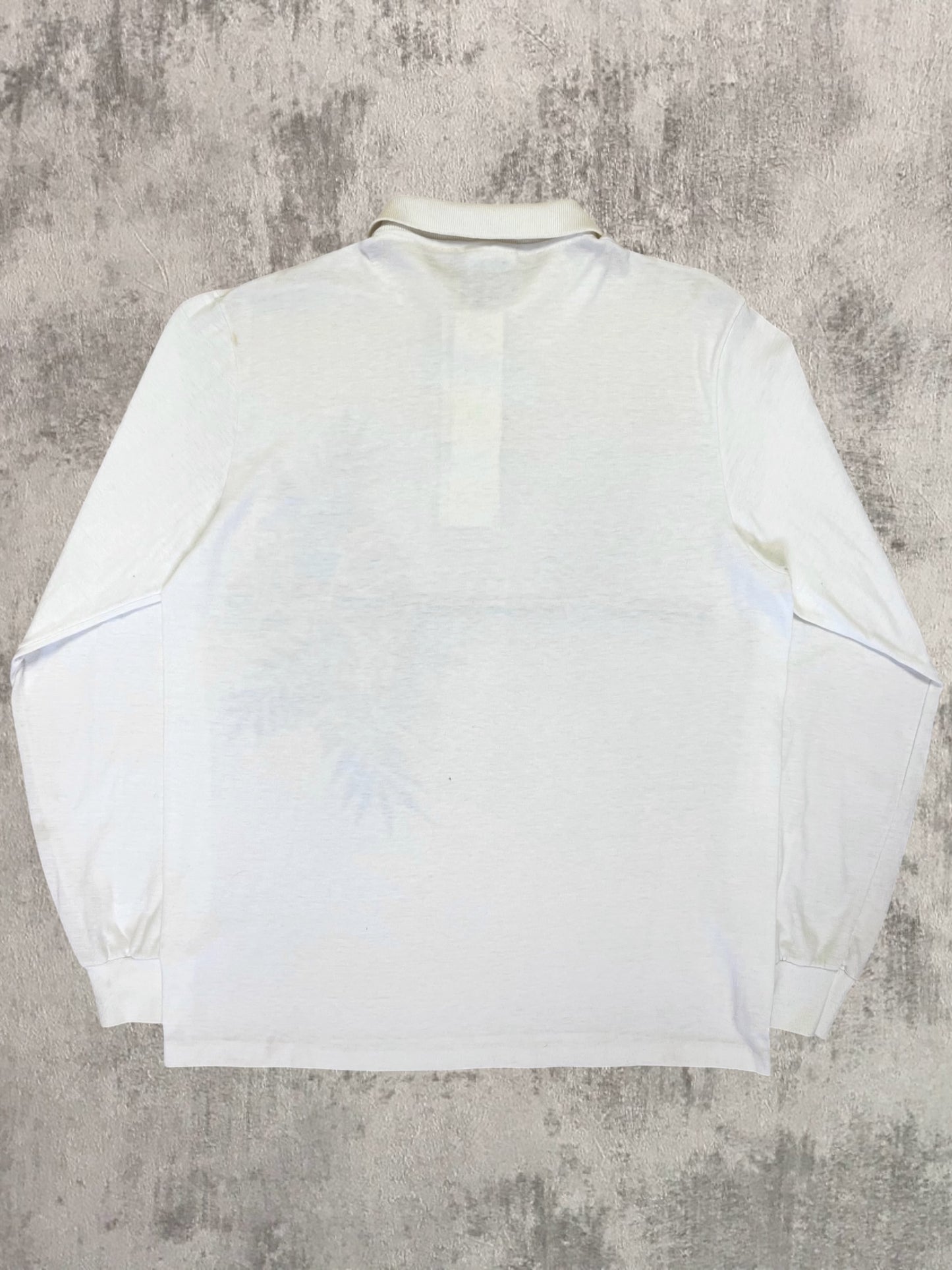 ‘80s Ocean Pacific Long Sleeve Polo Shirt (M)