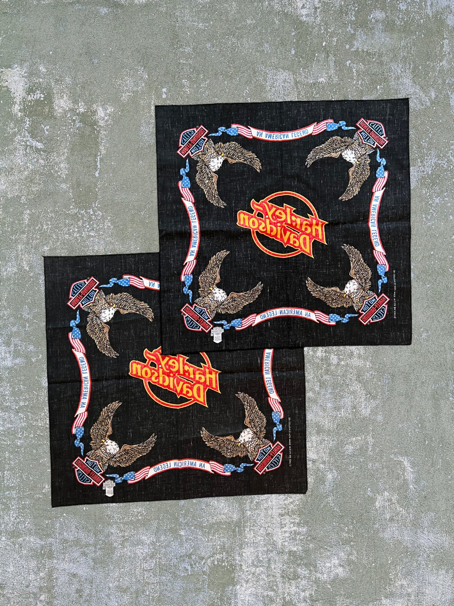 Vintage Harley Davidson Bandana (Set Of 2)