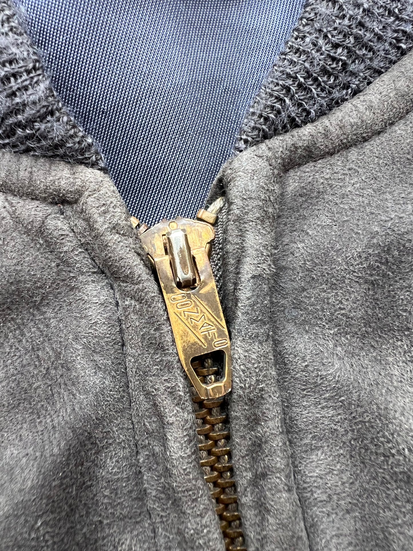 ‘60s Suede Bomber Jacket (S)