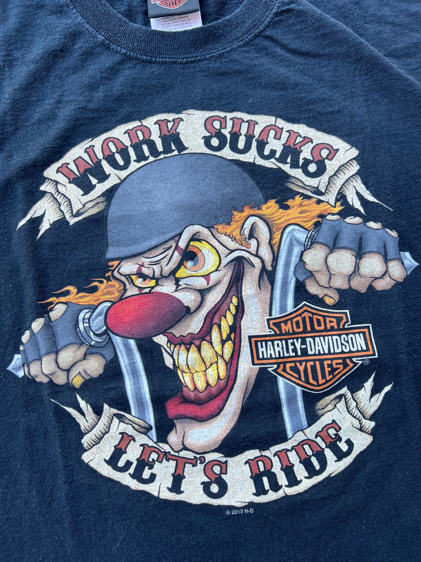 2012 Harley Davidson “Work Sucks” Tee (L)