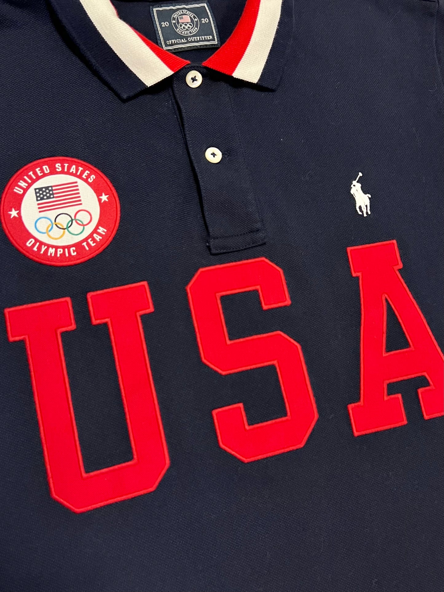 2020 Polo Ralph Lauren USA Olympic Team Polo Shirt (Women’s M)