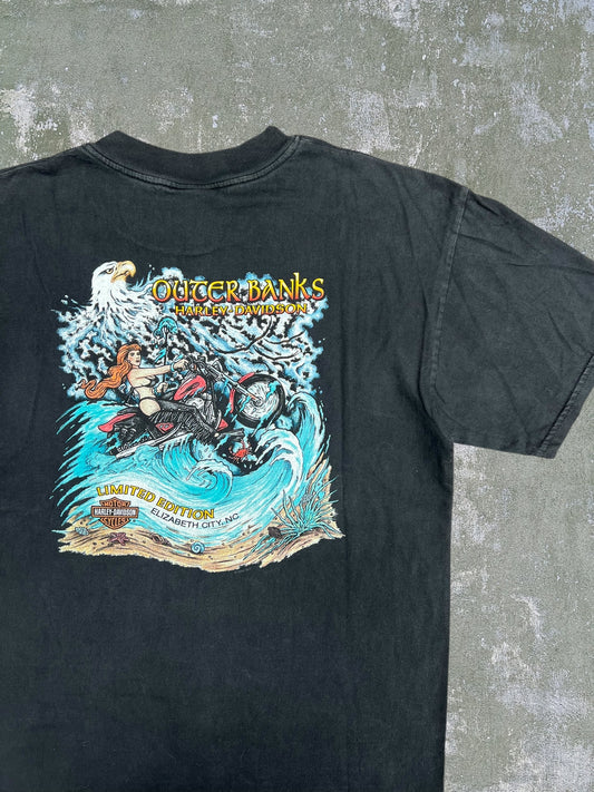 2000 Harley Davidson Outer Banks Tee (L)