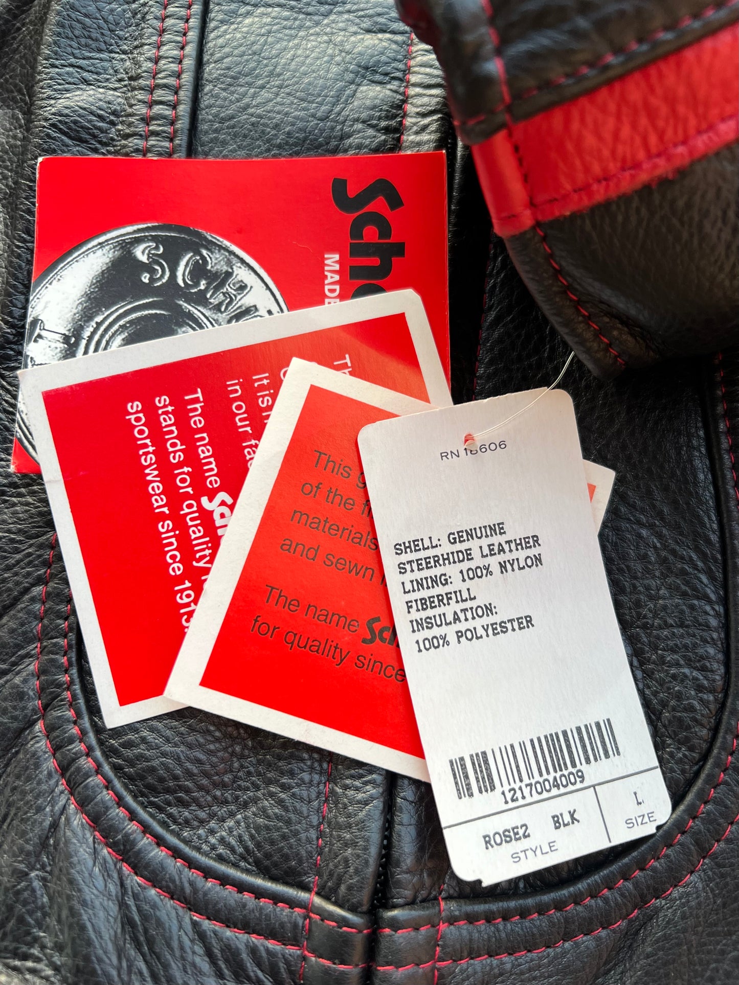 Late-90s/Early-2000s Rose Schott Leather Jacket (Women’s L) (New With Tags)