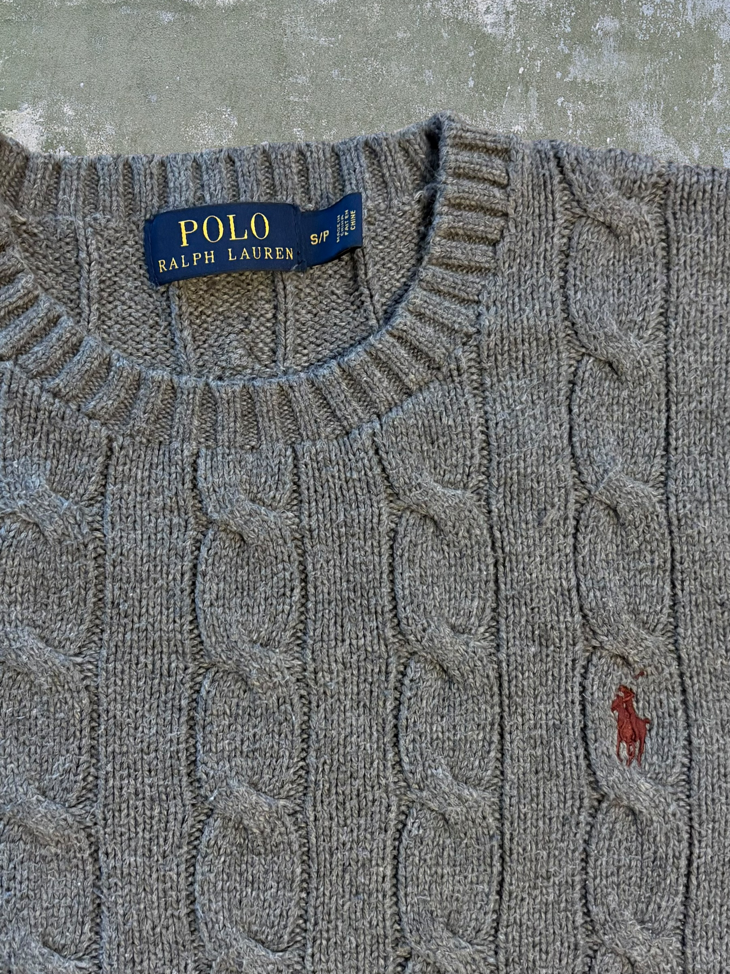 Polo Ralph Lauren Cotton Cable Knit Sweater (S)