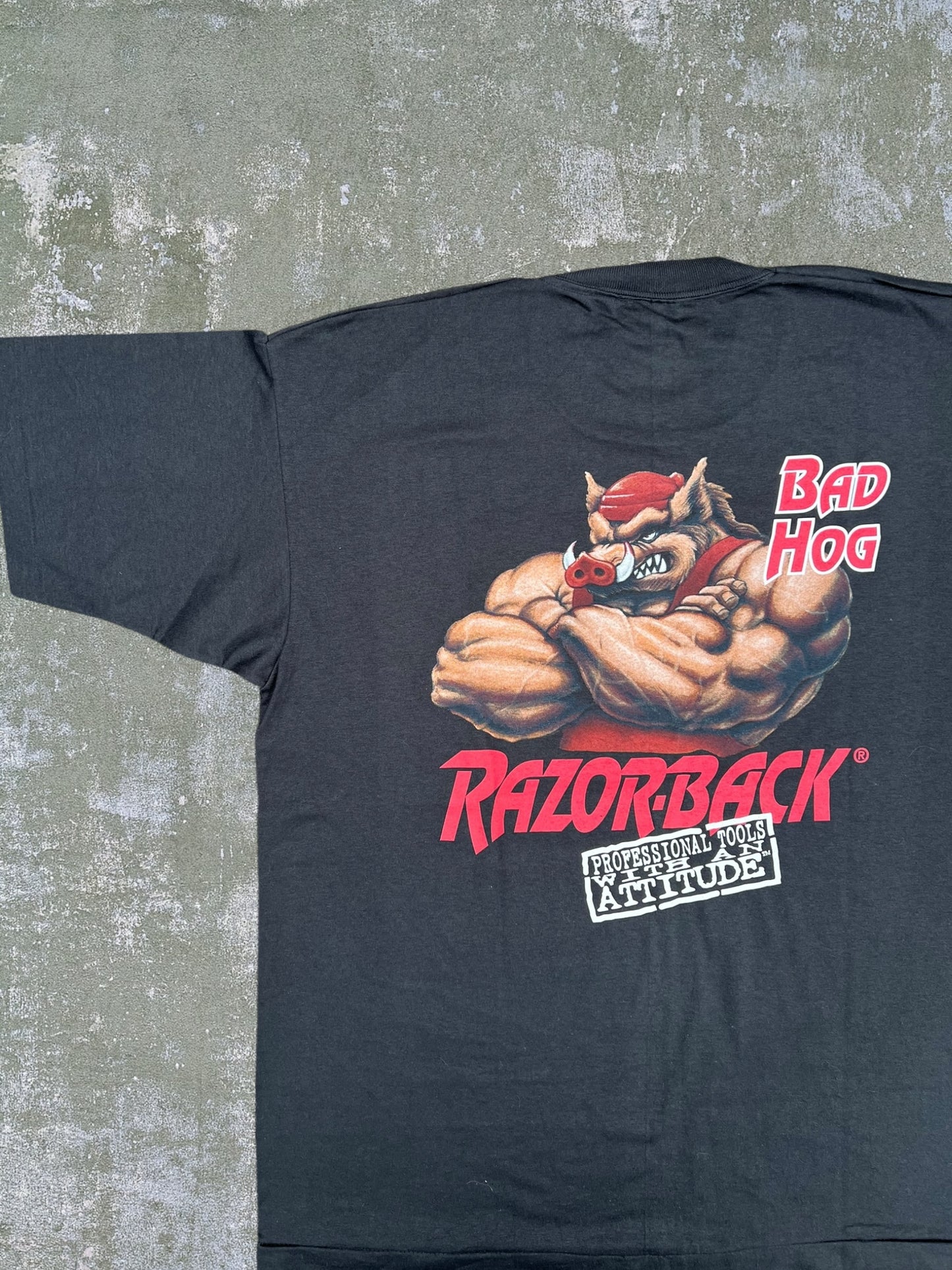 ‘90s Razor-Back Tools Tee (XL)