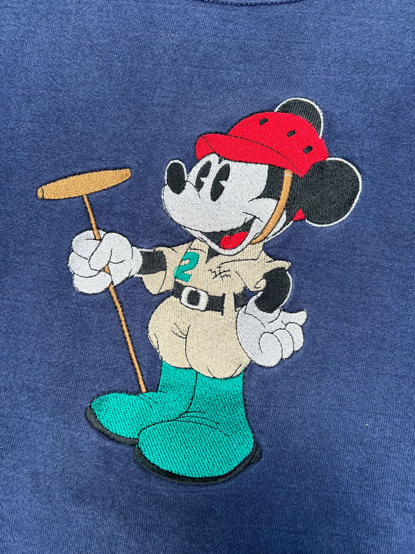 ‘90s Mickey Mouse Polo Crewneck (L)