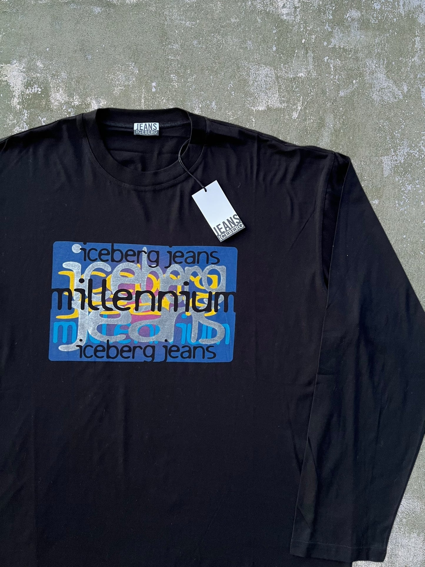 Early-2000s Iceberg Jeans Long Sleeve Tee (XL) (New With Tags)