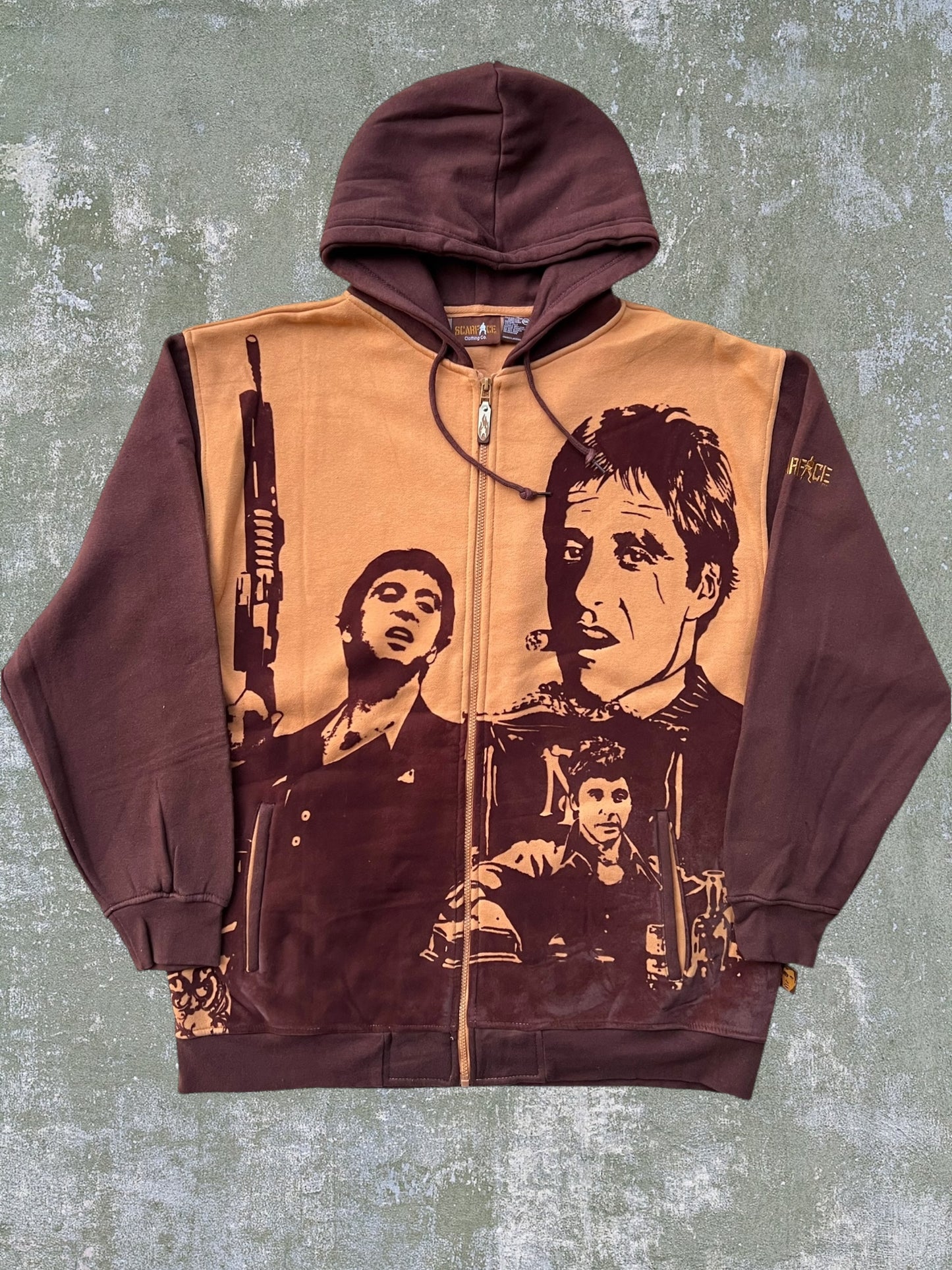 Early-2000s Scarface Clothing Co Zip Hoodie (XXL)
