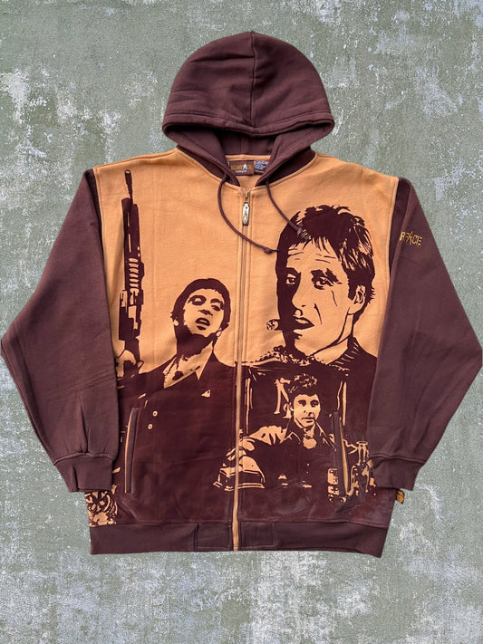 Early-2000s Scarface Clothing Co Zip Hoodie (XXL)