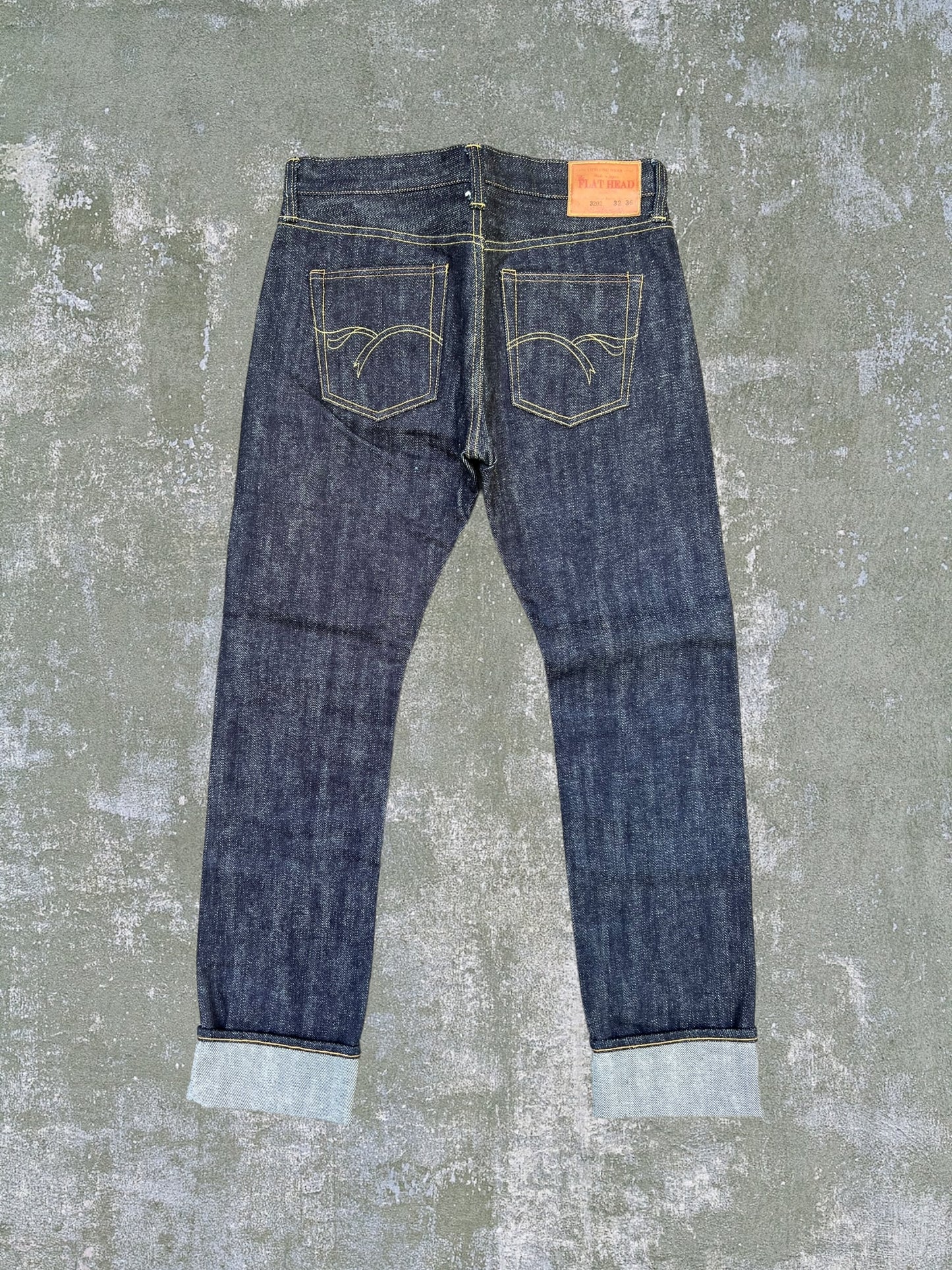 The Flat Head 3202 Selvedge Denim Jeans (32x36)