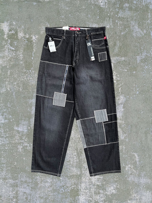 Early-2000s Pelle Pelle Patchwork Jeans (34) (New With Tags)