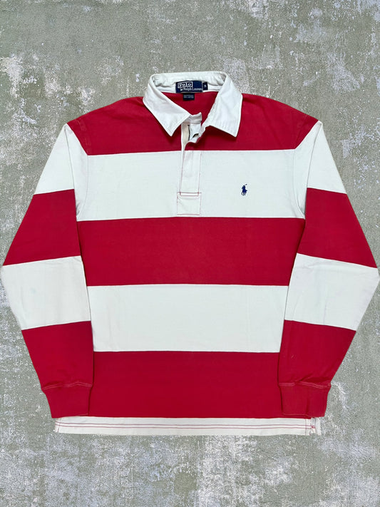 ‘90s/Early-2000s Polo Ralph Lauren Zip Rugby Shirt (M)