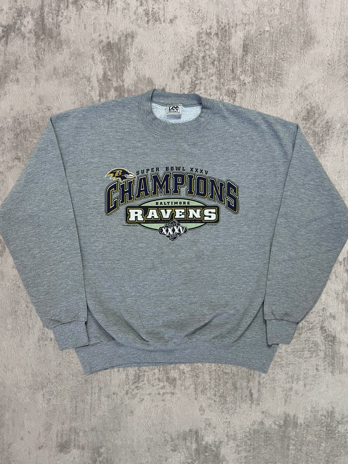 2001 Baltimore Ravens Super Bowl Champions Crewneck (XL)